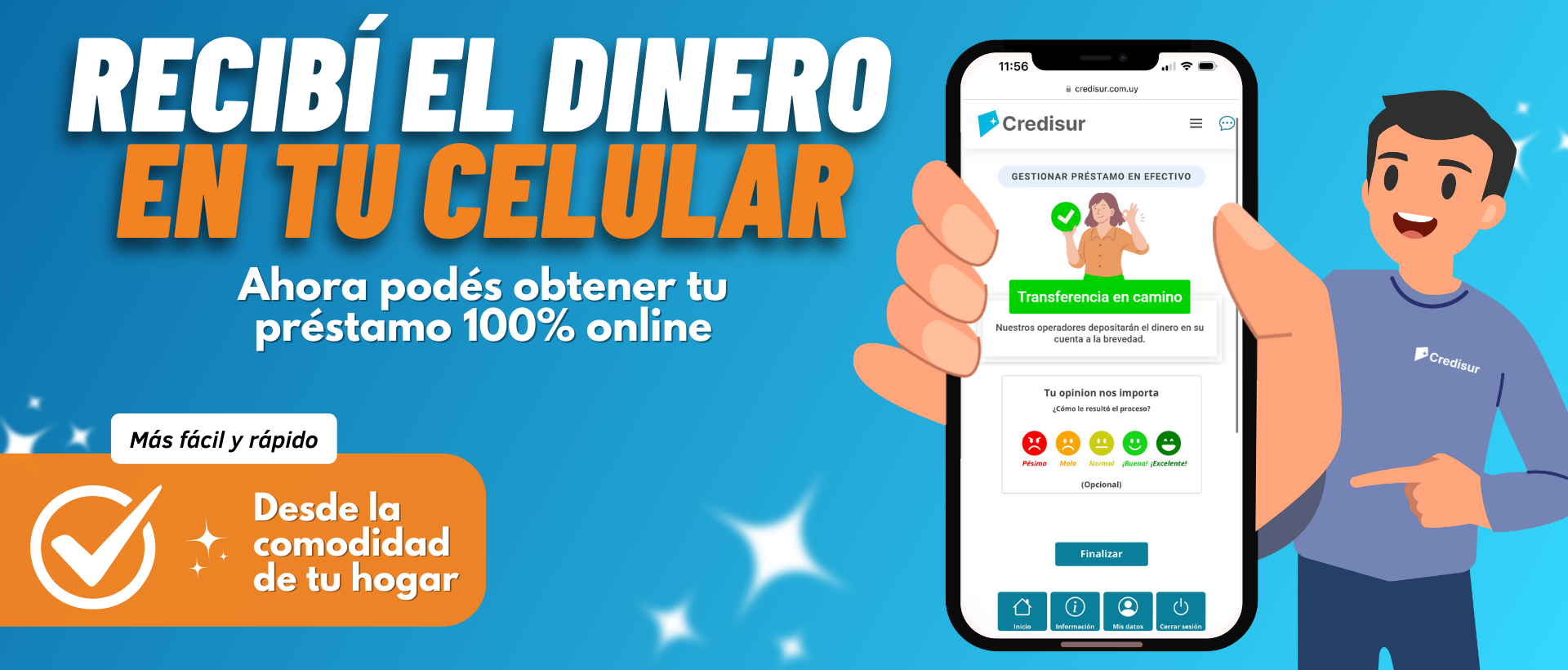 Recibí el dinero en tu celular