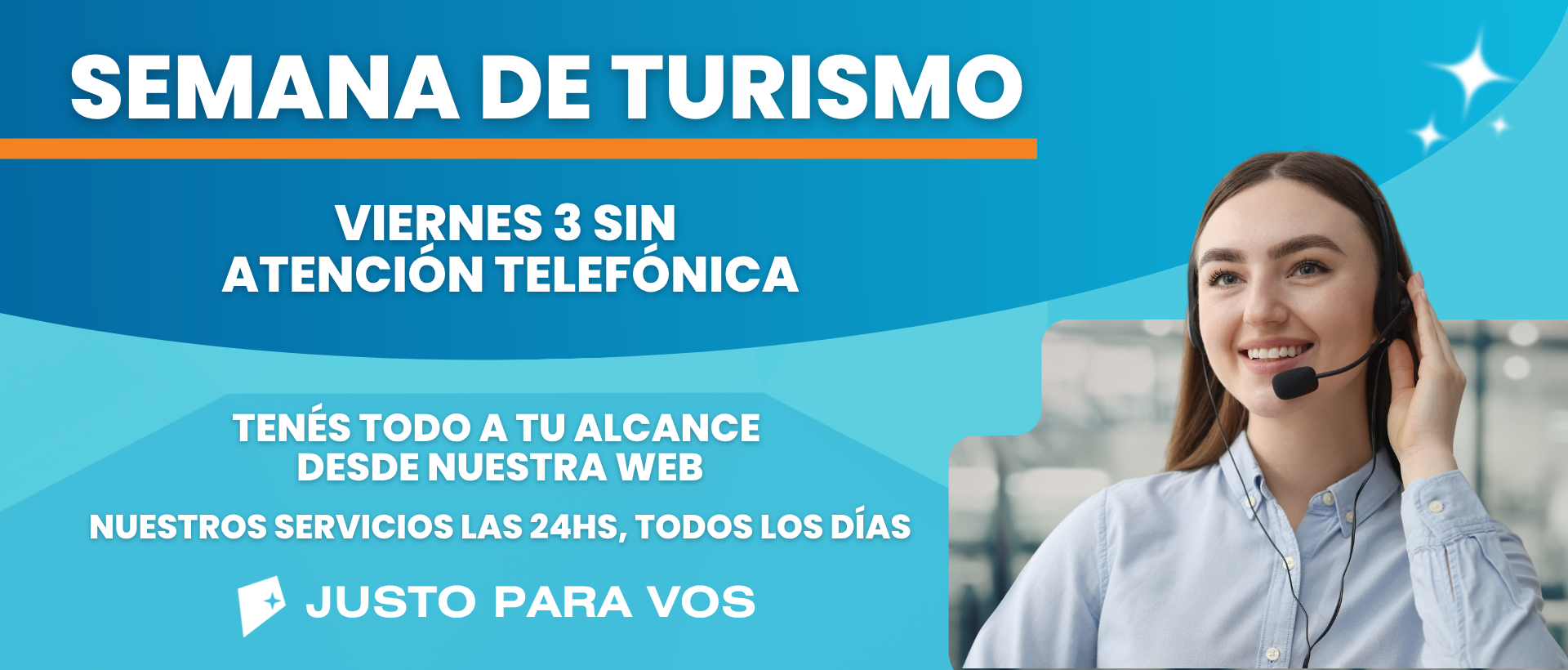 Horario de Turismo. Viernes 3 sin atención telefónica